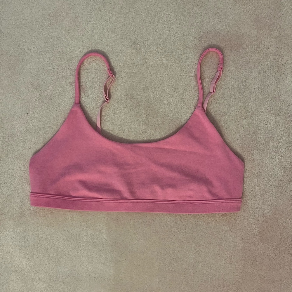 NWOT skims bubblegum pink outdoor scoop neck bralette size L